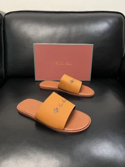 Alternative view of LORO PIANA Slides & Slippers Leather (Brown) EU39-44 A8020260603180099