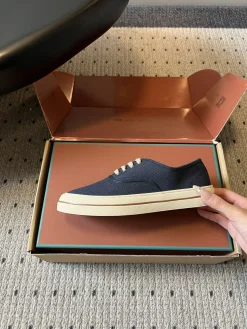 LORO PIANA Sneakers & Trainers Canvas (Navy-Cream) EU35-40 B80202606031830129