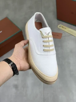 Alternative view of LORO PIANA Sneakers & Trainers Canvas (White-Beige) EU38-47 A9020260603183199