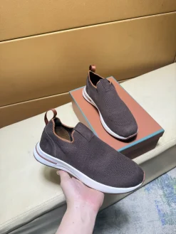 Alternative view of LORO PIANA Sneakers & Trainers Knit (Brown-White-Orange) EU38-44 B0020260603336299