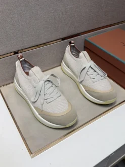 Alternative view of LORO PIANA Sneakers & Trainers Knit-Suede (Light Gray-Brown-White-Yellow) EU38-44 B21202606031839109