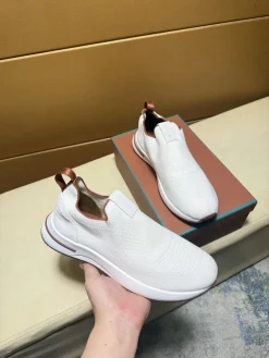 Alternative view of LORO PIANA Sneakers & Trainers Knit (White-Brown) EU38-44 B0020260603183799