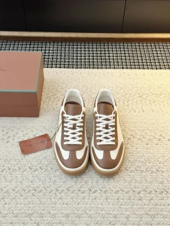 Alternative view of LORO PIANA Sneakers & Trainers Leather (Brown-White) EU35-45 B60202606031847119