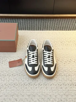 Alternative view of LORO PIANA Sneakers & Trainers Leather-Canvas (Black-White-Brown) EU35-45 B60202606031845119