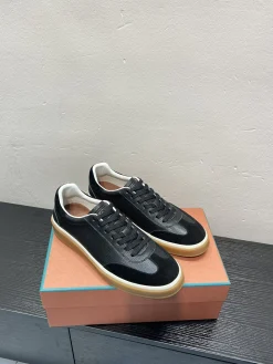 LORO PIANA Sneakers & Trainers Leather-Suede (Black-White-Brown) EU38-45 B50202606031846119
