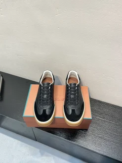 Alternative view of LORO PIANA Sneakers & Trainers Leather-Suede (Black-White-Brown) EU38-45 B50202606031846119