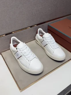 Alternative view of LORO PIANA Sneakers & Trainers Leather (White-Brown) EU38-44 B0020260603184999