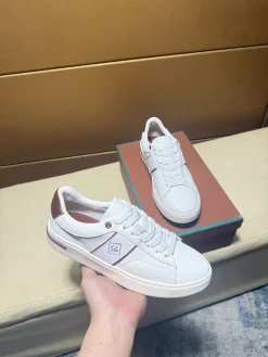 Alternative view of LORO PIANA Sneakers & Trainers Leather (White-Brown) EU38-44 B0020260603339599