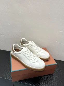 LORO PIANA Sneakers & Trainers Leather (White-Brown) EU38-45 B50202606031850119