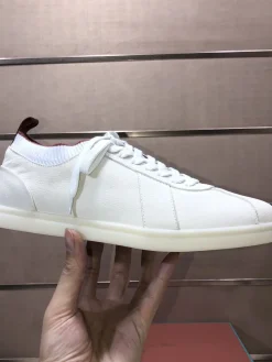 LORO PIANA Sneakers & Trainers Leather (White-Brown) EU38-46 B70202606031852119