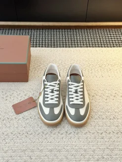 LORO PIANA Sneakers & Trainers Leather (White-Gray-Brown) EU35-45 B60202606031828119