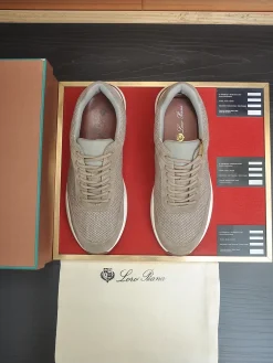Alternative view of LORO PIANA Sneakers & Trainers Mesh-Suede (Beige-White-Brown) EU39-44 B50202606031887119