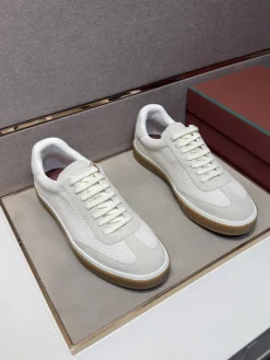 Alternative view of LORO PIANA Sneakers & Trainers Mesh-Suede (White-Brown) EU39-44 B10202606033405109