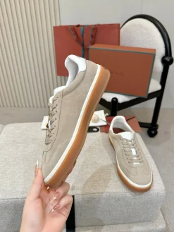 LORO PIANA Sneakers & Trainers Suede (Beige-White-Brown) EU38-46 B50202606031857119