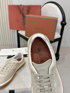 Alternative view of LORO PIANA Sneakers & Trainers Suede (Beige-White-Brown) EU38-46 B50202606031857119