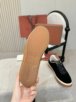 Alternative view of LORO PIANA Sneakers & Trainers Suede (Black-White-Brown) EU38-46 B50202606031862119