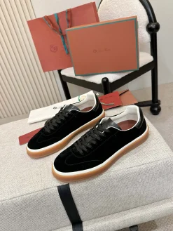 LORO PIANA Sneakers & Trainers Suede (Black-White-Brown) EU38-46 B60202606031864119