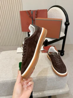 LORO PIANA Sneakers & Trainers Suede (Brown-White-Gum) EU38-46 B50202606031870119