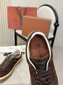 Alternative view of LORO PIANA Sneakers & Trainers Suede (Brown-White-Gum) EU38-46 B50202606031870119