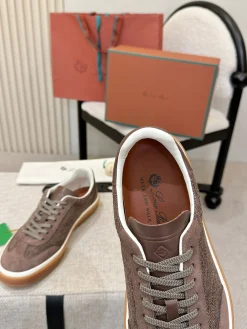 Alternative view of LORO PIANA Sneakers & Trainers Suede-Fabric (Brown-White-Gum) EU38-46 B50202606031879119