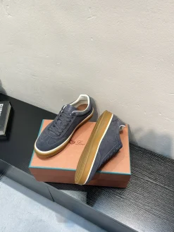 LORO PIANA Sneakers & Trainers Suede (Grey-Brown-White) EU38-45 B50202606031871119