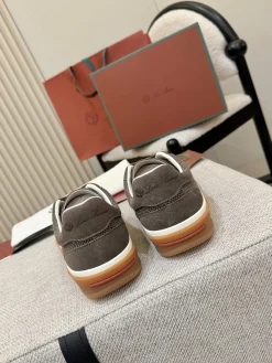 LORO PIANA Sneakers & Trainers Suede-Knit (Brown-White-Orange) EU38-46 B50202606031882119