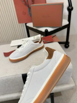 Alternative view of LORO PIANA Sneakers & Trainers Suede (Light Gray-Brown-White) EU38-46 B50202606031876119