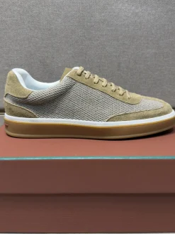 LORO PIANA Sneakers & Trainers Suede-Mesh (Beige-Brown-White) EU39-44 B10202606033415109