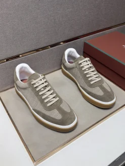 Alternative view of LORO PIANA Sneakers & Trainers Suede-Mesh (Beige-White-Brown) EU39-44 B10202606033416109