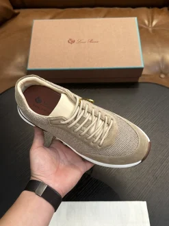 Alternative view of LORO PIANA Sneakers & Trainers Suede-Mesh (Beige-White-Brown) EU39-44 B50202606031888119