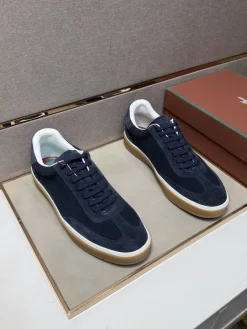 Alternative view of LORO PIANA Sneakers & Trainers Suede-Mesh (Navy-White-Brown) EU39-44 B10202606033421109