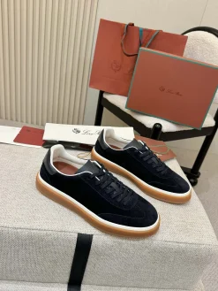 LORO PIANA Sneakers & Trainers Suede (Navy-White-Brown) EU38-46 B50202606031863119