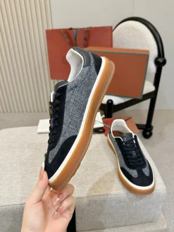 LORO PIANA Sneakers & Trainers Suede-Textile (Black-Grey-Brown-White) EU38-46 B50202606031895119