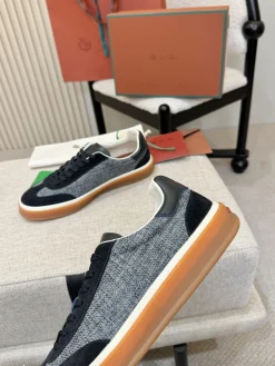 Alternative view of LORO PIANA Sneakers & Trainers Suede-Textile (Black-Grey-Brown-White) EU38-46 B50202606031895119