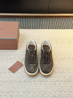 Alternative view of LORO PIANA Sneakers & Trainers Suede-Textile (Brown-White-Tan) EU35-45 B60202606031869119