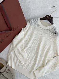 LORO PIANA Sweaters & Knitwear Cashmere (White) C20202606011380139