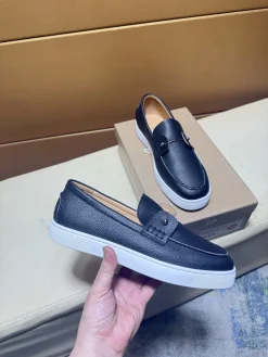 LOUBOUTIN Flats & Loafers Leather (Black-White) EU38-44 B20202606031899109