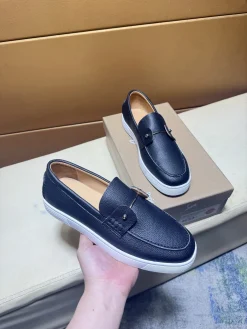 Alternative view of LOUBOUTIN Flats & Loafers Leather (Black-White) EU38-44 B20202606031899109