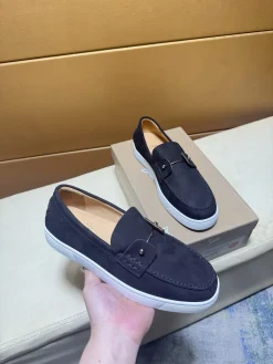 Alternative view of LOUBOUTIN Flats & Loafers Suede (Black-White) EU38-44 B80202606031900129