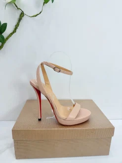 LOUBOUTIN Pumps & Heels Leather (Nude-Red) EU35-42 B90202606033206129