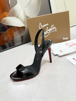 LOUBOUTIN Pumps & Heels Patent Leather (Black-Red) EU35-39 B60202606033207119