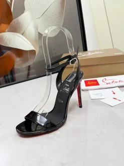 LOUBOUTIN Pumps & Heels Patent Leather (Black-Red) EU35-39 B60202606033208119