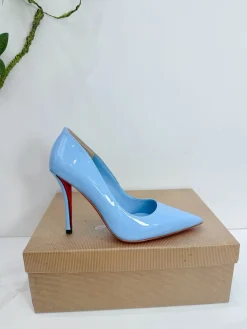 LOUBOUTIN Pumps & Heels Patent Leather (Light Blue-Red) EU35-42 B71202606033212119