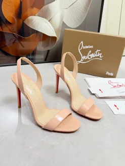 Alternative view of LOUBOUTIN Pumps & Heels Patent Leather (Nude) EU35-39 B60202606033213119