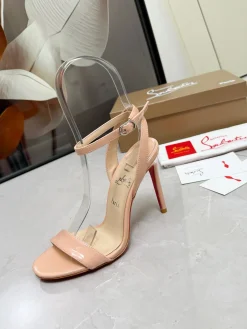 LOUBOUTIN Pumps & Heels Patent Leather (Nude-Red) EU35-39 B60202606033215119