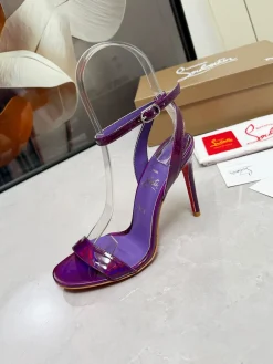 LOUBOUTIN Pumps & Heels Patent Leather (Purple-Red) EU35-39 B60202606033218119