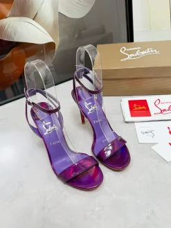 Alternative view of LOUBOUTIN Pumps & Heels Patent Leather (Purple-Red) EU35-39 B60202606033218119