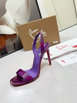 LOUBOUTIN Pumps & Heels Patent Leather (Purple-Red) EU35-39 B60202606033222119