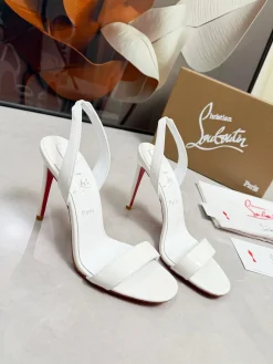 Alternative view of LOUBOUTIN Pumps & Heels Patent Leather (White-Red) EU35-39 B60202606033220119