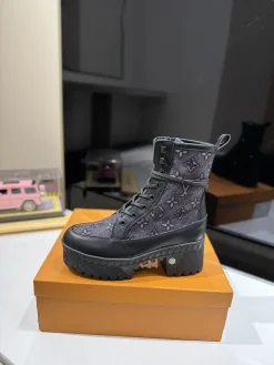 LV Boots & Booties Canvas-Leather (Black-Grey) EU35-41 B80202606031935129